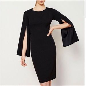 NWT Calvin Klein BLUSH split bell sleeve sheath